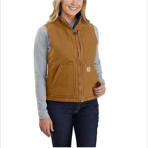 Womens Carhartt Sherpa Lined Duct Vest